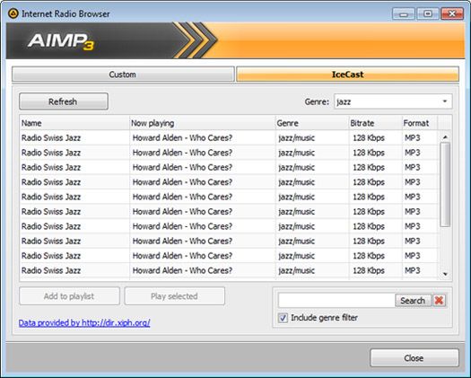 AIMP3: отличная музыкальная библиотека и плеер - легкий и бесплатный! [Windows] AIMP интернет-радио