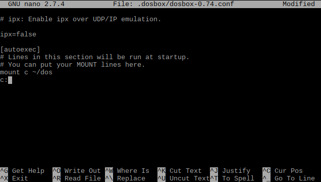 Настройте DOSBox для автоматического монтирования каталога.