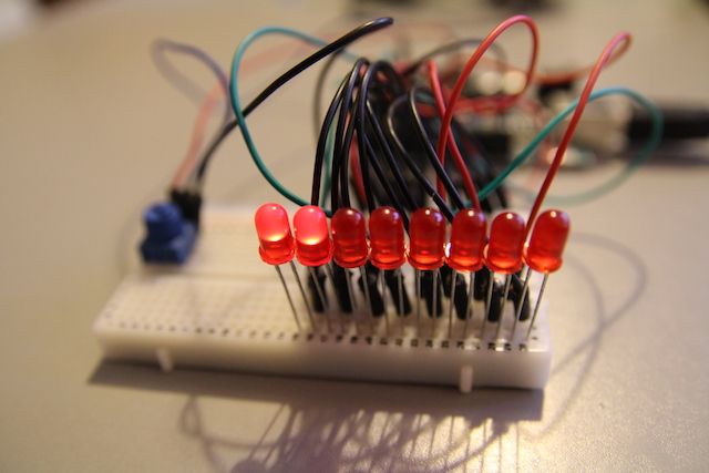 Arduino-Knight-Rider-Led-сканер-Complete