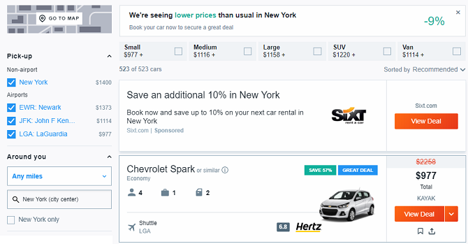 10 лучших сайтов для дешевого онлайн проката автомобилей в последнюю минуту каяк 670x349