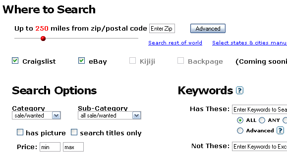 Craig' /></p>
<p>Что мне меньше всего нравится в Craigslist, так это то, что он ограничен конкретным местом. Если я хочу купить, скажем, велосипед, я ограничиваюсь только небольшими регионами, которые Craigslist выбирает для меня, если я не хочу выполнять много дублирующих работ.</p>
<p>С помощью Craig’s Helper вы можете установить, насколько далеко от себя вы хотите искать конкретный предмет. Я нахожусь в Центральной Вирджинии, но я могу настроить Помощника Крэйга для поиска Craigslist в Вашингтоне, округ Колумбия, или даже в Вегасе, если я действительно хочу этот велосипед. Вы устанавливаете диапазон цен, категорию и расстояние, и Помощник Крейга анализирует Craigslist, чтобы найти только результаты, которые вас интересуют и которые вы хотите получить. Он делает то же самое с eBay, и вы можете выбрать поиск на одном или обоих сайтах.</p>
<h2><strong>2. Craigslist / Zillow</strong></h2>
<p><noscript><img decoding=