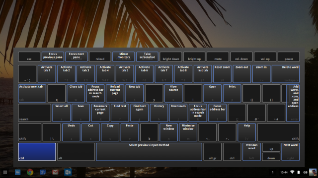 Chromebook-клавиатура-ярлыков