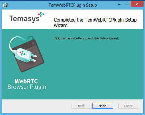 WebRTC-окна-установки-успех