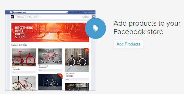 Shopify-Facebook-Продукты