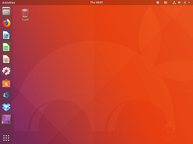 Ubuntu 17.10 с окружением рабочего стола Ubuntu
