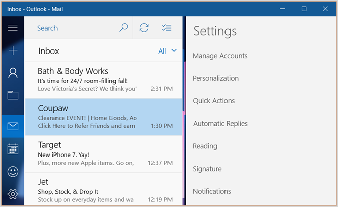 Приложения Windows для рабочего стола Outlook