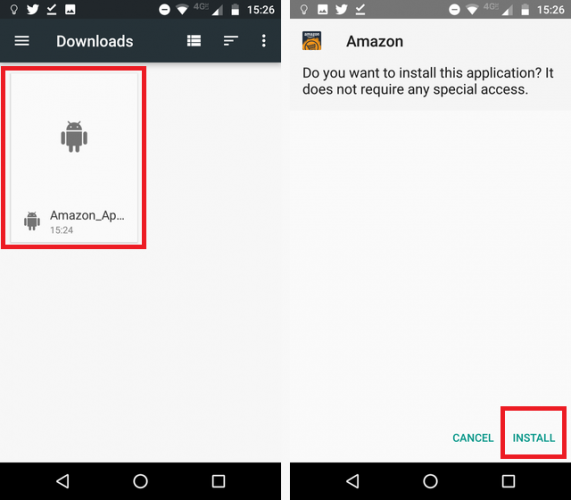 Как установить Amazon Appstore на Android установить amazon apk 571x500