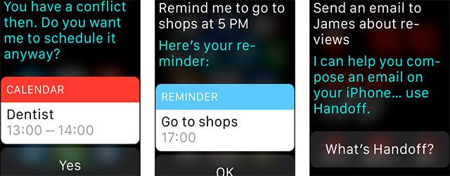 Как выполнять обычные функции iPhone на Apple Watch watch Siri