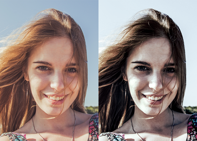 Картинка профиля до и после фотошопа