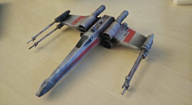3d печать звездных войн реквизит истребитель x-wing