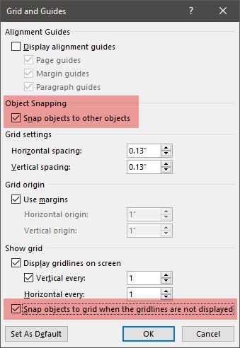 Microsoft Word - Настройки сетки