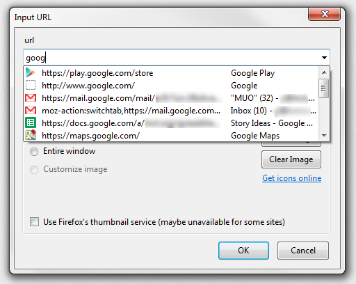 использование вкладок Firefox