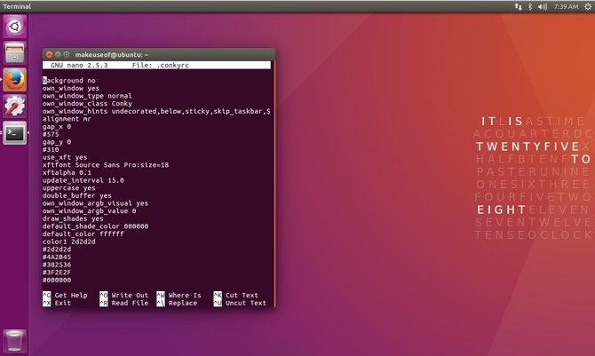 улучшить систему Linux Conky