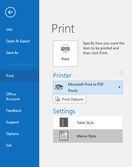 Как сохранить электронную почту в формате PDF в Windows 10 Windows10PDF
