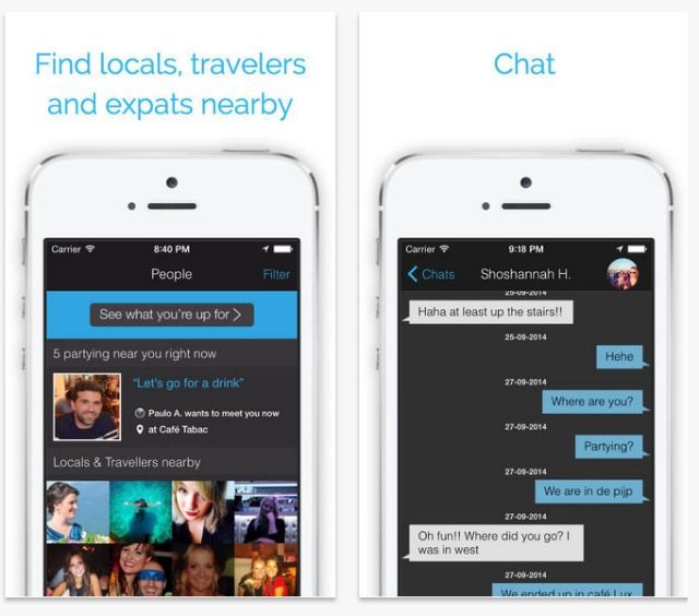 вечеринка с местным приложением