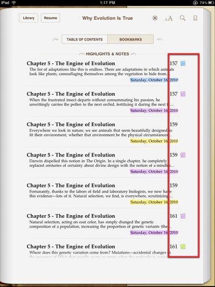 ibook аннотации