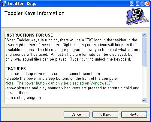ToddlerKeys делает ваш компьютер под управлением Windows детским! toddler2
