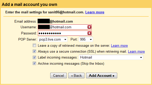 несколько учетных записей электронной почты Gmail