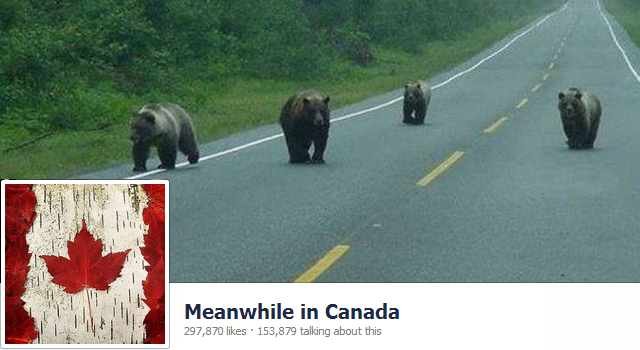 Тем временем в Канаде Facebook страницу