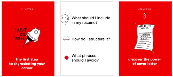 Искатель работы' /></p>
<p>KickResume, кандидат на лучшие инструменты для построения резюме в Интернете</p>
<p>, сделал эту книгу доступным другом для тех, кто на рынке труда. Используемый язык, нарисованные карикатуры и общее ощущение книги беззаботны. В некотором смысле это снимает стресс от поисков работы.</p>
<p>Книга проведет вас через все обычные этапы поиска работы. Вы узнаете, как правильно выбрать работу или предложение, создайте свои профили в социальных сетях</p>
<p>и подготовиться к собеседованию. Есть даже несколько хитроумных хаков и советов, добавленных для хорошей меры. Поделитесь своей электронной почтой, и они доставят книгу в ваш почтовый ящик в считанные секунды.</p>
<p><strong>Скачать</strong> — Руководство для ищущих работу по Галактике (PDF, MOBI, EPUB)</p>
<h2>Довольны ли вы на работе?</h2>
<p>Просматривая респондентов вышеописанные инструменты и сайты, тревожное число людей заявляет, что они не довольны своей работой. Еще больше попадают в категорию &laquo;не несчастных, но…&raquo; — людей, которые явно хотят, чтобы они занимались чем-то другим.</p>
<p><strong>Это заставляет нас задуматься, довольны ли вы своей работой? Что бы вы предпочли делать вместо этого? Кажется, что вышеупомянутые инструменты могут помочь?</strong></p>
<p>Кредиты изображений: Rawpixel.com/Shutterstock</p>
<p><div class=