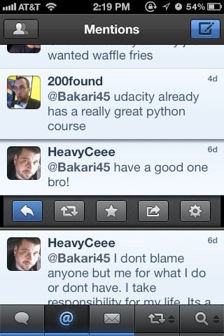 просмотр разговоров в твиттере