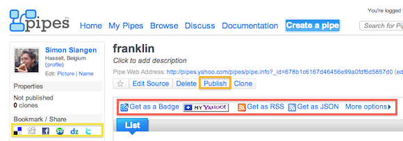 учебник Yahoo труб