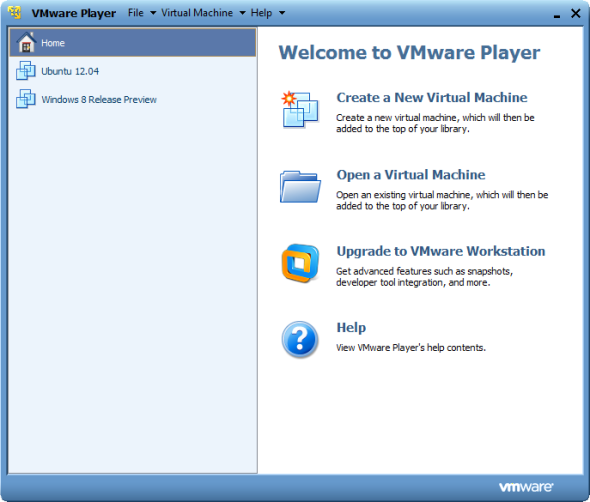 VMWare Player в Windows