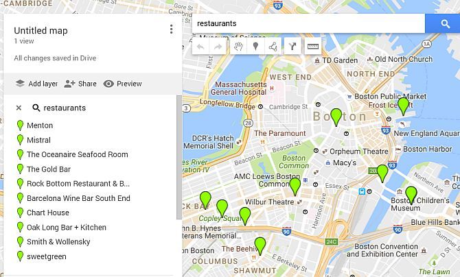 Google Maps Рестораны