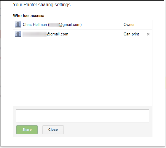 поделитесь своим принтером