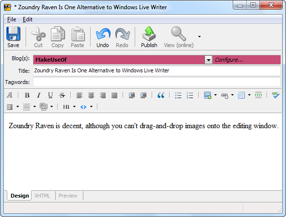 альтернатива Windows Live Writer
