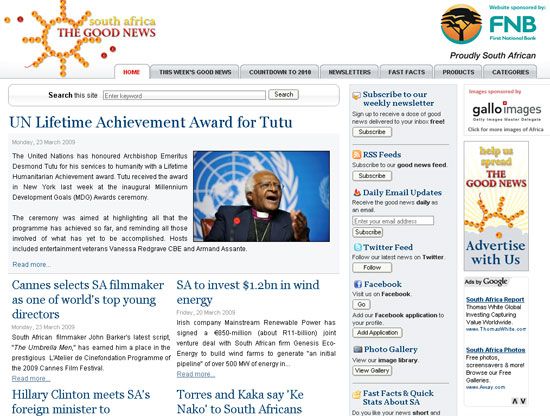 Чувствую себя подавленным? Вот' /></p>
<p>Поговорите о месте, где нужно сосредоточиться на хороших новостях. В эти дни Южная Африка наводнена насилием и беспорядками. Если в каком-то месте нужно сосредоточиться на положительном, они делают. И они. Этот вдохновляющий веб-сайт предлагает законные позитивные новости, которые фокусируются на хороших вещах из Южной Африки.</p><script data-noptimize=