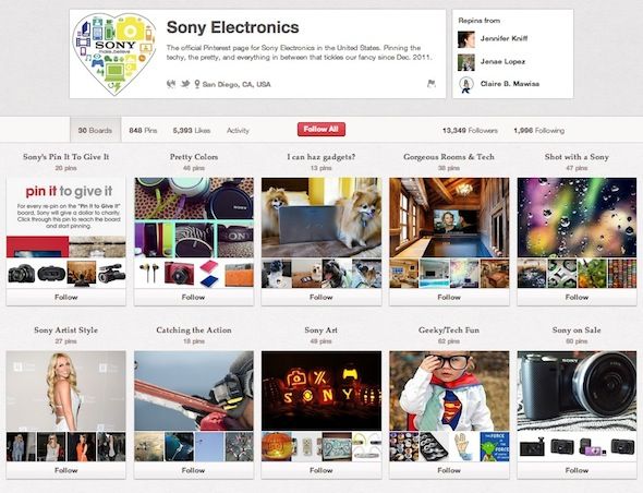Geek it Out на Pinterest: 10 пользователей, за которыми следует следить Sony