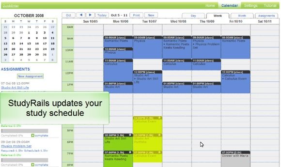 GradeGuru' /></p>
<p>Затем вы указываете, какие временные интервалы у вас есть для изучения, и Studyrails пересматривает ваш график, чтобы обеспечить выполнение наиболее важного задания. Увидеть <span title=