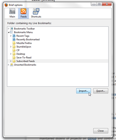 Firefox RSS Feed Reader