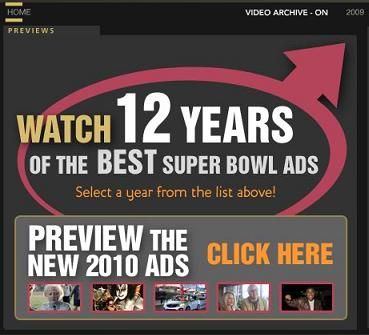 смотреть рекламные ролики Super Bowl