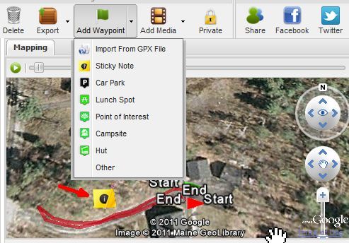 поделиться поездкой GPS
