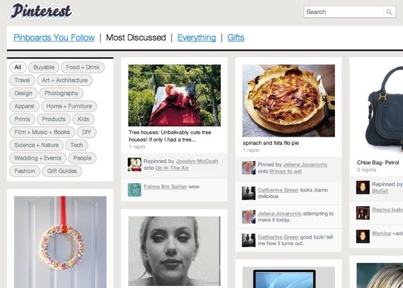 Создание виртуальных досок ваших любимых изображений с Pinterest [100 приглашений] Pinterest7