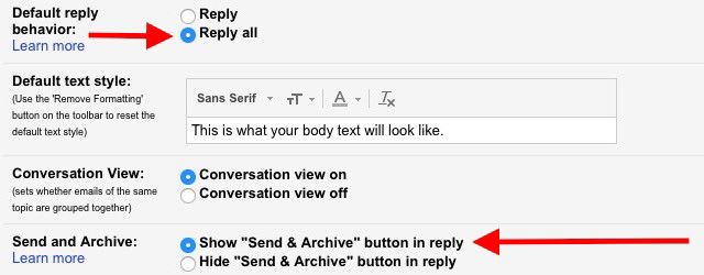 Ответная-настройка Gmail