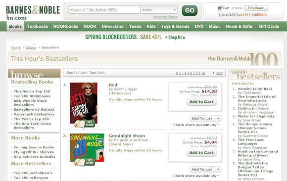 списки бестселлеров