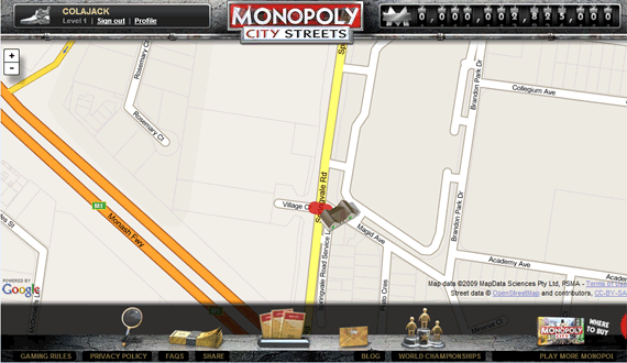 Играйте в Монополию онлайн с другими людьми, используя World Streets buynewstreets1