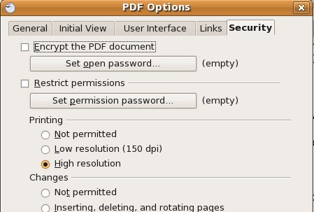 добавить пароль в pdf файл
