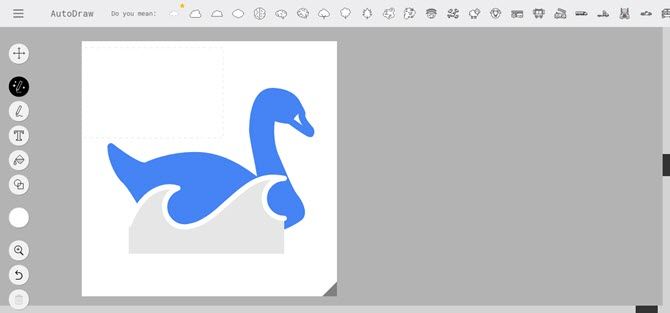 Google' /></p>
<p>Представьте, что вы играете в Pictionary с Google … с некоторыми дополнительными преимуществами.</p>
<p>Вы можете использовать другие инструменты — использовать цвет и заполнить или добавить текст — чтобы еще больше отполировать картинки. Вы всегда можете выбрать чертеж и изменить его размер, повернуть или перевернуть. Довольны своим окончательным изображением? Загрузите его в формате JPEG или поделитесь им с друзьями.</p><script data-noptimize=