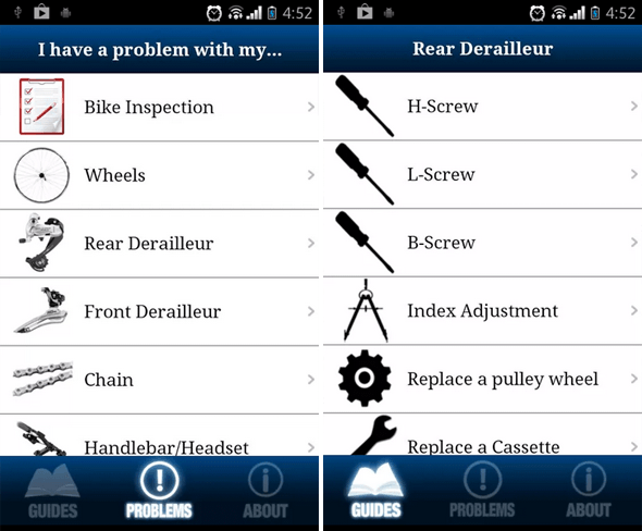 Android-циклотуризм bikerepair