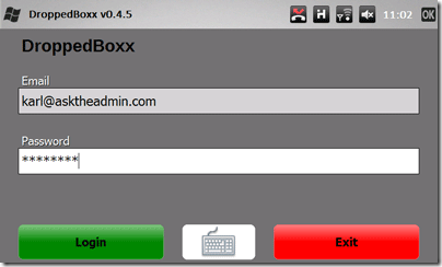 DroppedBoxx - неофициальный клиент Dropbox для Windows Mobile db7