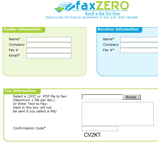faxzero - отправь факс онлайн бесплатно