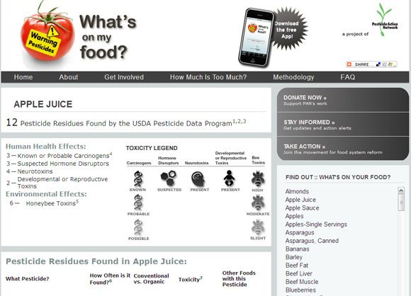 информационный сайт о питании