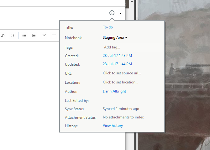 Как использовать Evernote: неофициальное руководство evernote note info