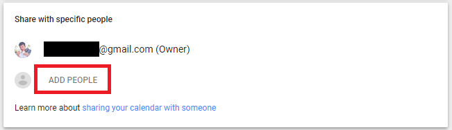 Как поделиться Google Calendar с другими людьми в календаре Google конкретных людей