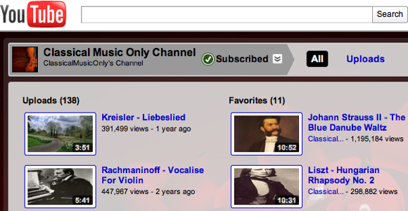 Лучшие 10 сайтов для прослушивания классической музыки YouTube Classical