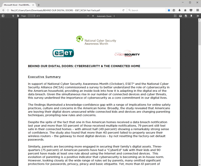Вот почему ты Дон' /></p>
<p>Программа просмотра PDF в Firefox на самом деле не является плагином для браузера. Он написан на JavaScript, том же языке сценариев, который используется веб-страницами в вашем браузере. Это означает, что средство просмотра PDF Firefox полностью изолированно, как и веб-страницы, что дает вам дополнительные преимущества безопасности. Когда вы используете плагин, такой как Adobe Acrobat, встроенная безопасность вашего браузера не обязательно применяется — вместо этого вы полагаетесь на разработчиков плагина.</p>
<h2>Windows</h2>
<p>Microsoft не представила встроенный PDF-ридер до Windows 8. Reader все еще доступен для Windows 10, но это современное приложение. И есть еще один вариант. Давайте кратко рассмотрим оба.</p>
<h3>читатель</h3>
<p>Reader больше не входит в комплект установки Windows. Тем не менее, это быстро, бесплатно и может отображать две страницы одновременно. Reader открывает ваши PDF-файлы в вашей среде Windows без браузера. Помимо этого, Reader предлагает те же функциональные возможности, что и Chrome и Firefox.</p>
<p><noscript><img decoding=